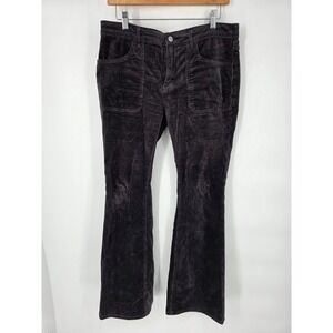 Pilcro Flare Leg Corduroy Pants Women's Size 30 Dark Gray Charcoal See‎ Photos
